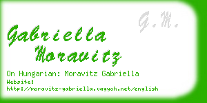 gabriella moravitz business card